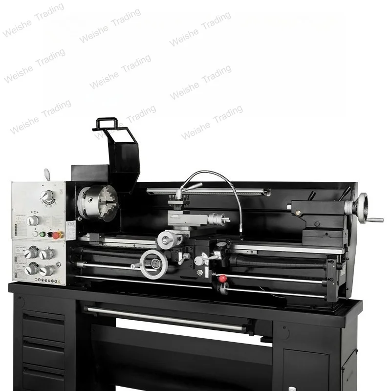 CT3710 Heavy Duty High Precision Three Bar Ordinary Lathe Home School Light Duty