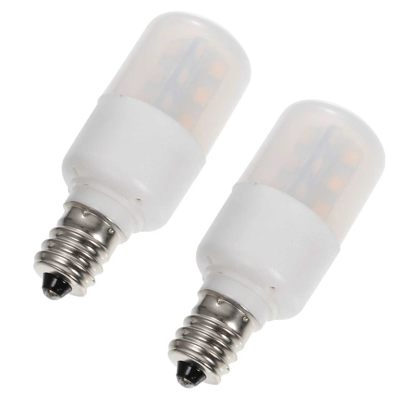 2 Pcs E12 Refrigerator Light Fridge Bulb LED Freezer Aluminum for Appliance Bulbs