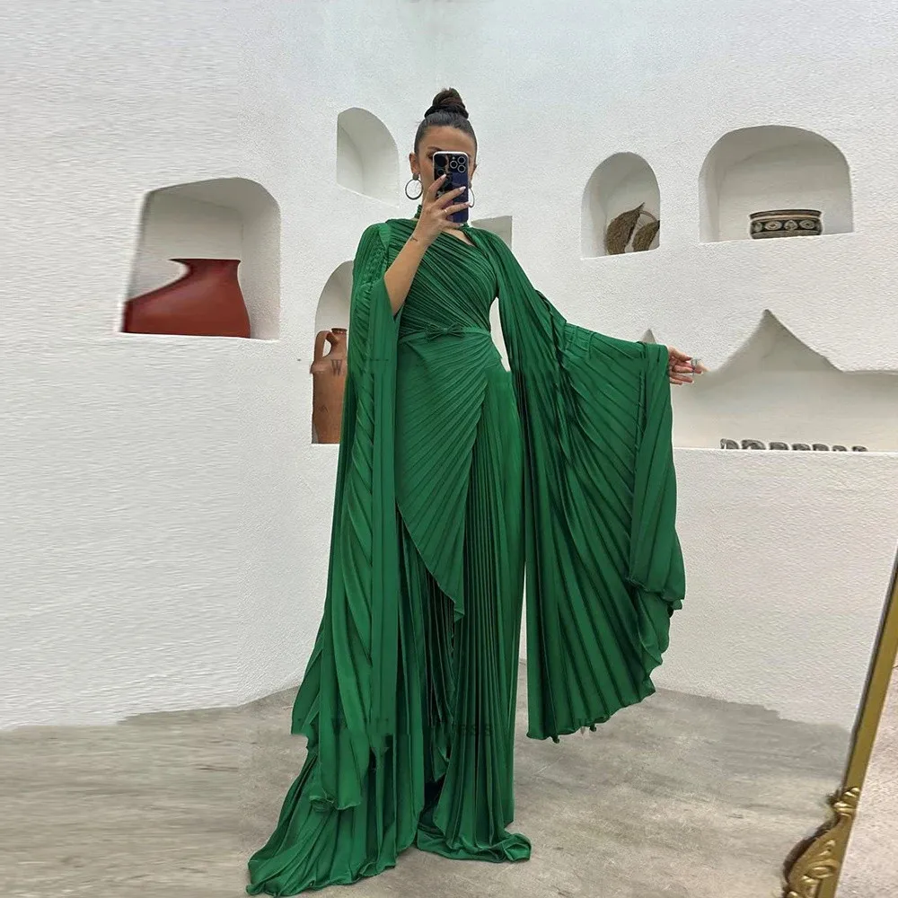 Eightale Chiffon Evening Dress Long Sleeves Custom made A Line Prom Party Gowns Elegant Evening Dress Woman robe de soirée femm