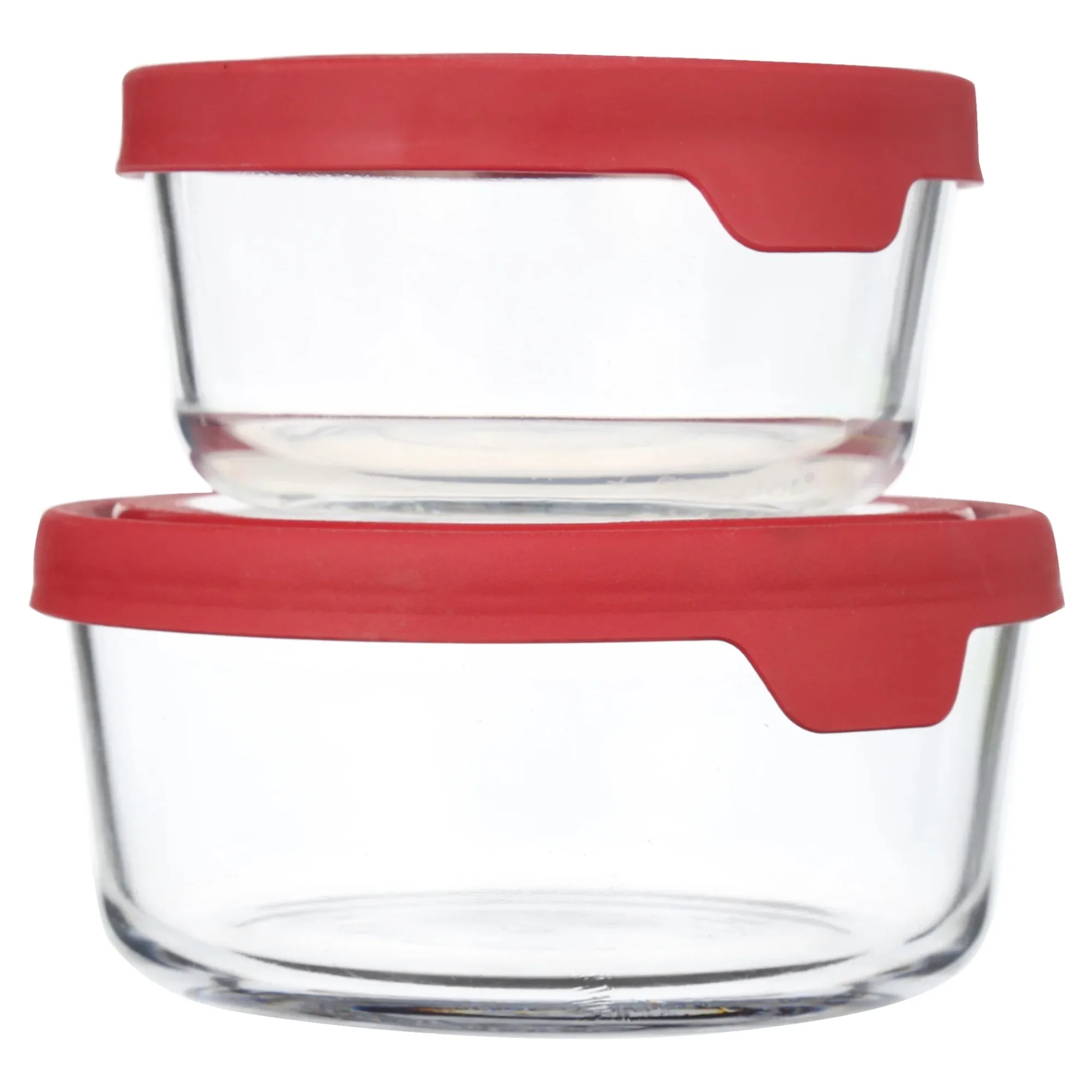 

Anchor Hocking 4-Piece TrueSeal Food Storage Set with Red Lids, Set of 2