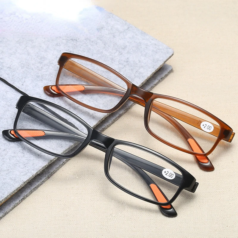 Soft Unisex Reading Glasses Glasses Durable Women Men Spectacles TR90 Ultralight Strong Frame Glasses for Sight +1.0 to+4.0