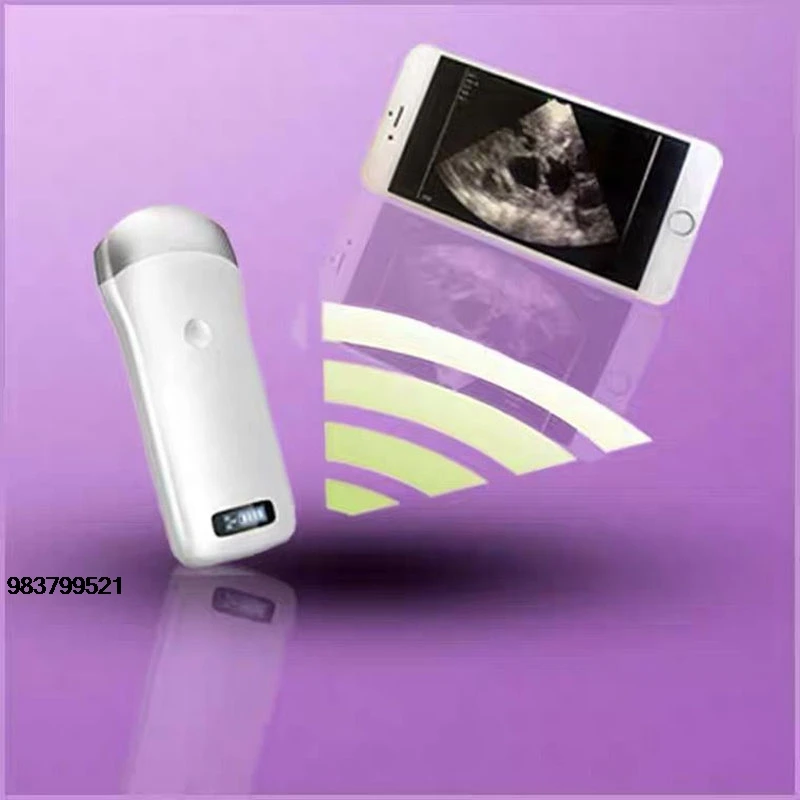 

Good Price Promotion Andriod, IOS, Windows System Wireless Ultrasound Scanner Convex Array ProbeFor pigs, cattle, sheep,