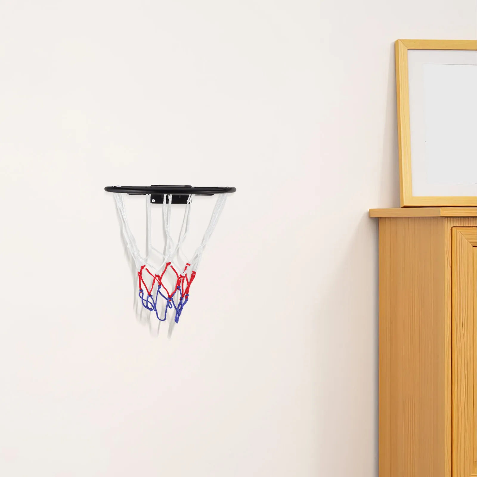 

1Set Wall Mounted Basketball Hoop Indoor Mini Rim 11.8inch ABS Plastic Silent Bedroom Basketball Goal Coordination