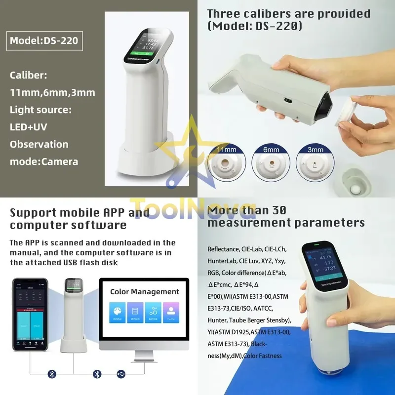 2026hotsale* CHNSpec DS-220 Digital Colormeter Portable Colorimeter Price Paint Color Meter Handheld RGB Colorimeter for