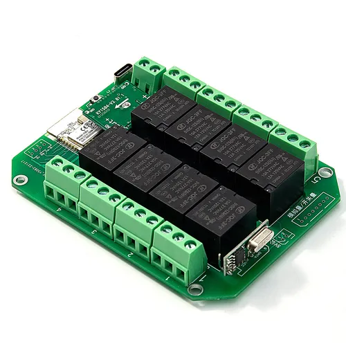 Interruptor inteligente Tuya Zigbee con WIFI, 8 canales, DC 7-27V, AC85-250V, Motor de cortina de iluminación, puerta de garaje, Control inalámbrico, funciona con Alexa