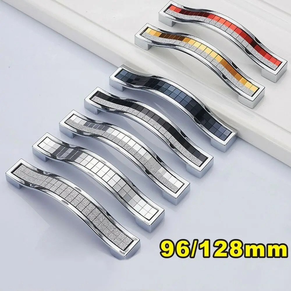 1/2pcs Crystal Hardware Zinc Alloy Crystal Glass Handles Nordic Rhinestone Door Pull Handles Drawer Knobs for Drawer Cupboard