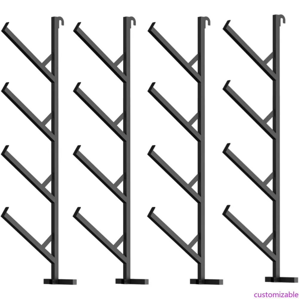 

Сверхмощная 4-ярусная стойка для труб для транспортных контейнеров с системой подвешивания без сверления