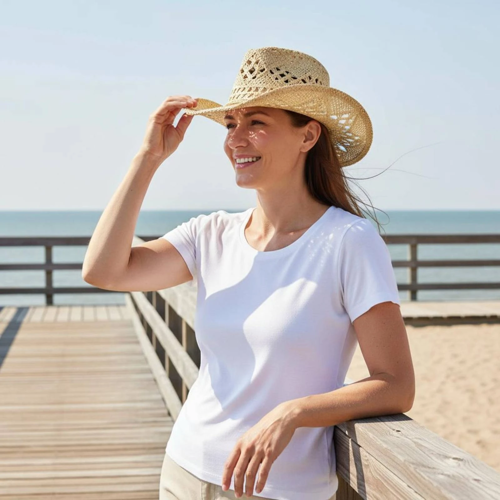 

Jazz Hat Hollow out Design Woven Sun Hat Headwear Lightweight Comfortable