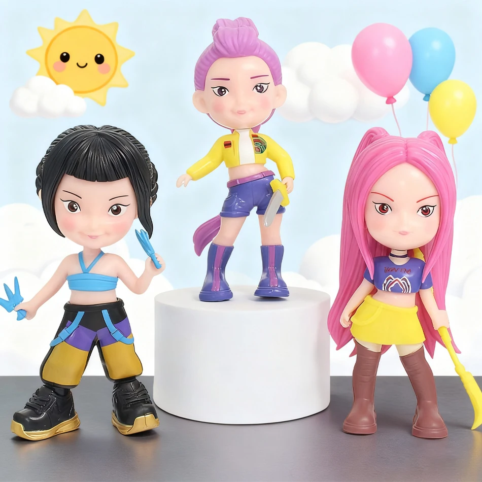 ฟิกเกอร์อนิเมะ K-Pop Demon Hunters แบบกล่องสุ่ม รูมิ มิรา โซอี้ ซูซี่ ตุ๊กตา กล่องสุ่ม ของตกแต่ง ของขวัญคริสต์มาสสำหรับเด็ก