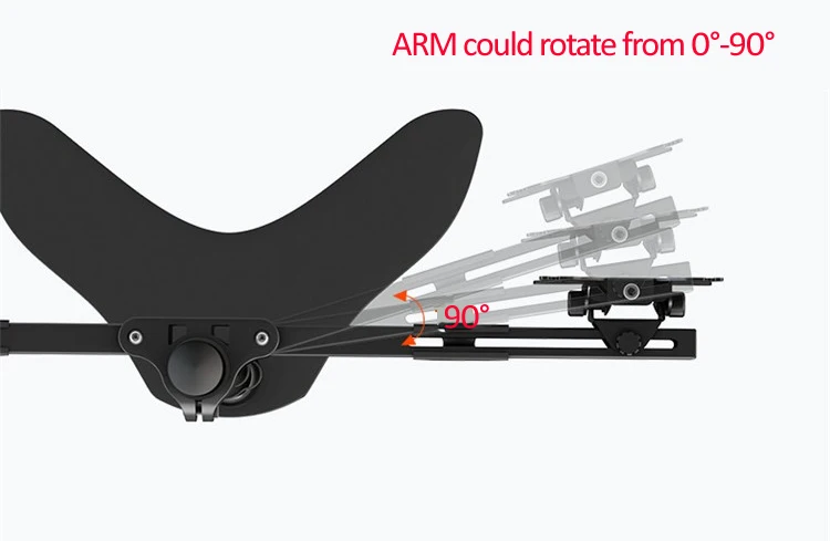 Soporte de escritorio para DL-HM104, base grande para cuatro monitores de 10 a 24 pulgadas, brazo de carga de 9,9 kg, 2020