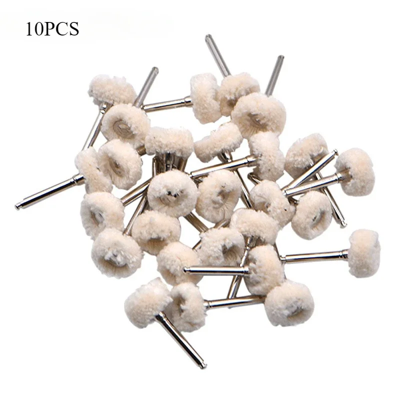 

10PC Tooth Polishing Cotton Wheel Dental Low Speed Bending Machine Polishing Wheel Dental Materials Dentistry Dentist Drill Tool