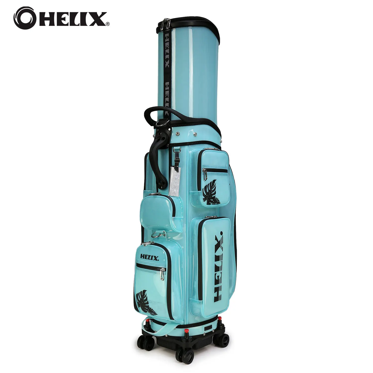 HELIX Waterproof Golf Travel Bag with Wheels and Protective Top Cover