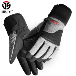 Guantes Térmicos de esquí para hombre, manoplas de invierno para bicicleta, caza, Snowboard, esquí, bicicleta de carretera, impermeables, cálidos, guantes de nieve Unisex