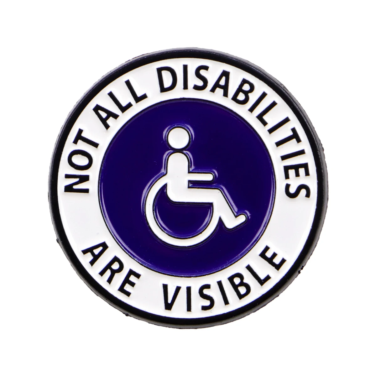 5pcs/set NOT ALL DISABILITIES ARE VISIBLE Enamel Pin Cartoons Badge for Bags Jeans Hoodies Denim Lapel Pin Jewelry Best Gift