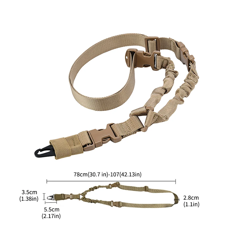 1szt Outdoor Single Point Tactical Harness CS Tactical Gun Rope Diagonal Safety Rope Tactical Camouflage Belt For Men And Women