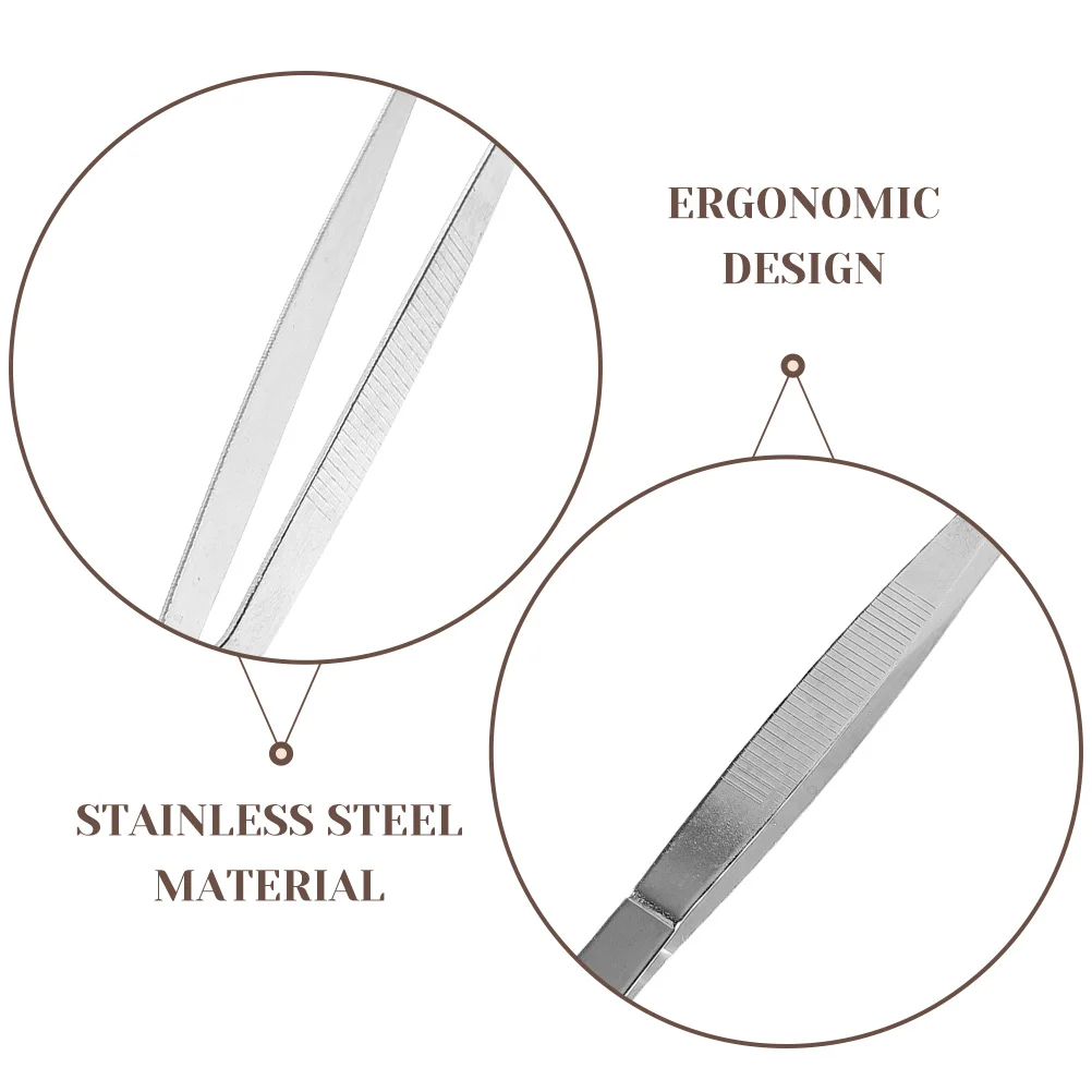 Pince à épiler en acier inoxydable pour hommes, outil de cils, outils à main de jardin, ménage, plantes
