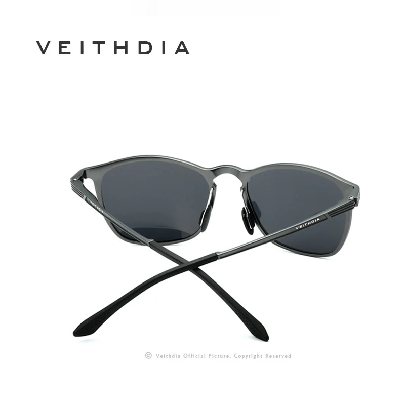 VEITHDIA Sunglasses Unisex Retro Aluminum Magnesium Brand Polarized Lens Vintage Eyewear Accessories Sun Glasses Men/Women V6630