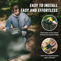 Naturehike Camping Bed XJC08 Outdoor Ultralight Folding Cot Bag Packing Lightweight Camping Hiking Travel 75cm Wide Surface Beds 3