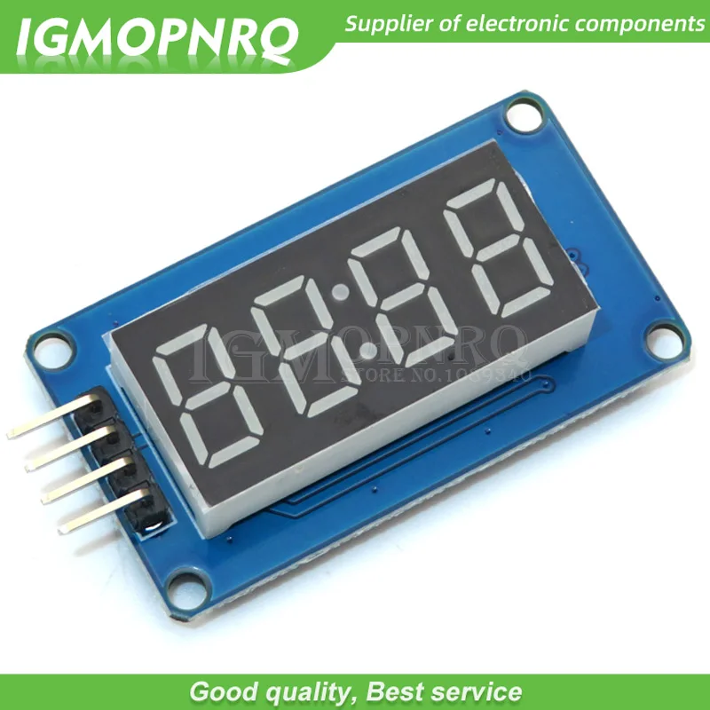 1pcs 4 Bits TM1637 Red Digital Tube LED Display Module & Clock LED IGMOPNRQ