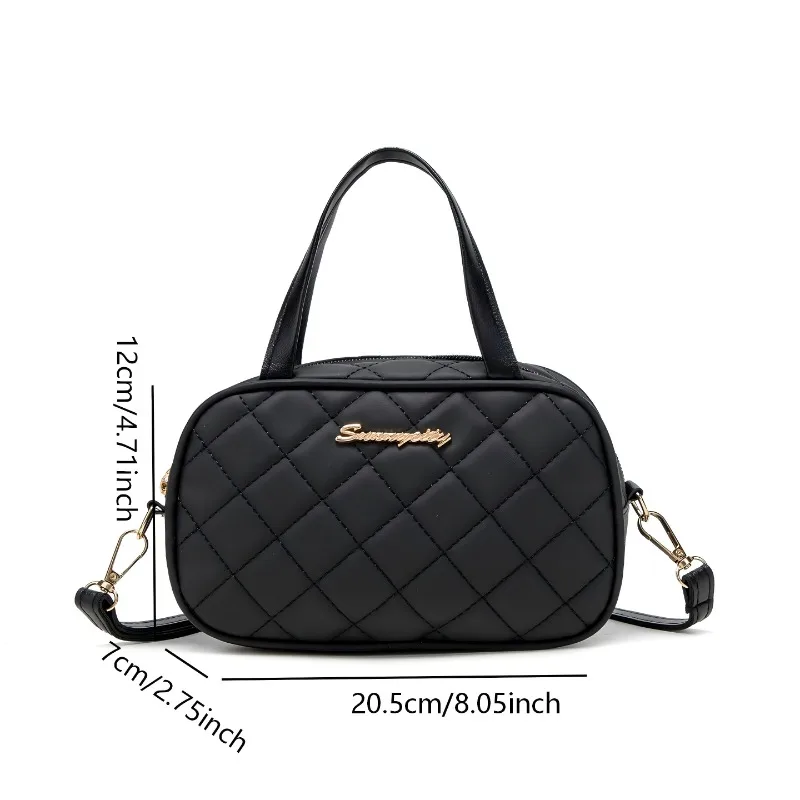 حقيبة كتف عصرية للنساء، حقيبة مربعة صغيرة رائعة بسيطة وأنيقة ومتعددة الاستخدامات، حقيبة يد أنيقة.