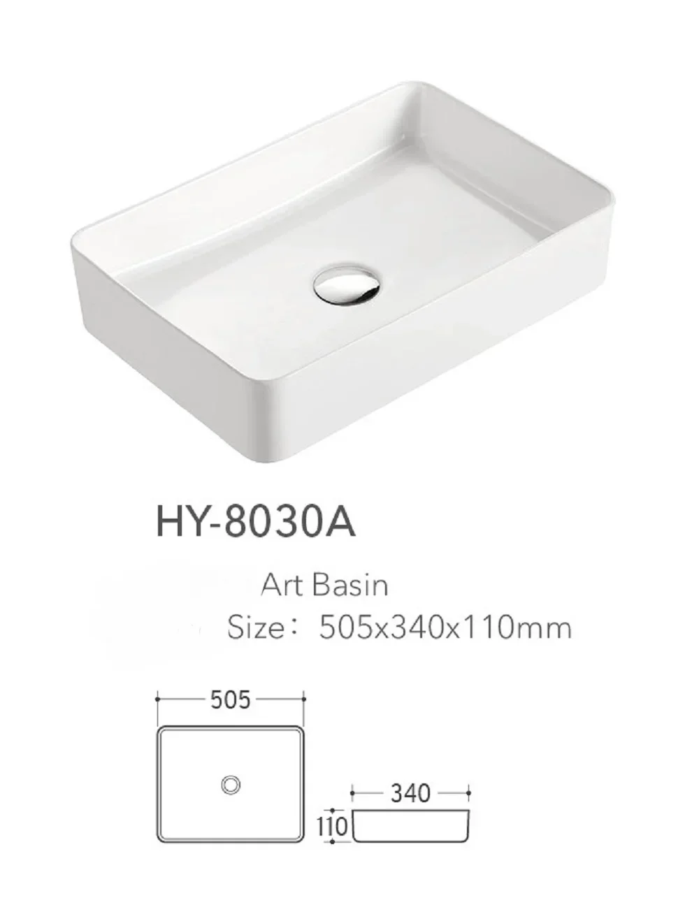 Basin Balcony Drainage Deepened Washbasin Bathroom White Ceramic Sink Modern Simple Home Bathroom White Sink