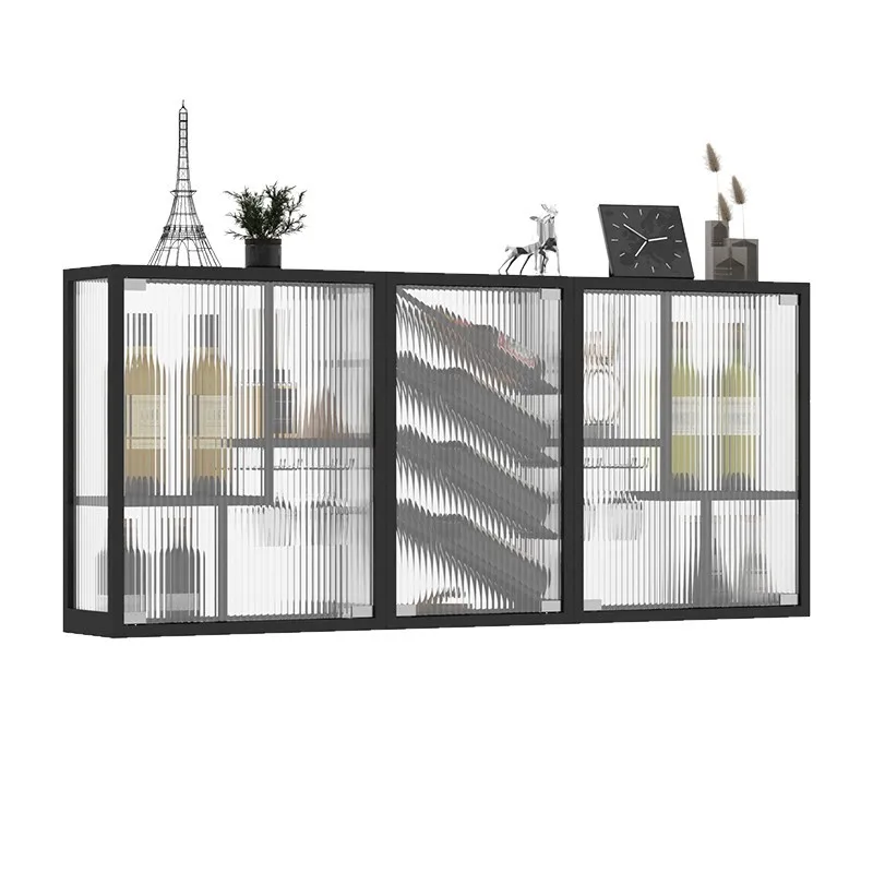 Wine rack wall decoration rack wall-mounted red wine rack household wall-mounted wine cabinet display cabinet