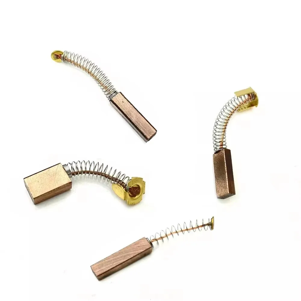 6×9×30mm Copper‑Containing Spring Carbon Brushes Compatible with DC Motor Printing Machine Servo Motor Spare Parts