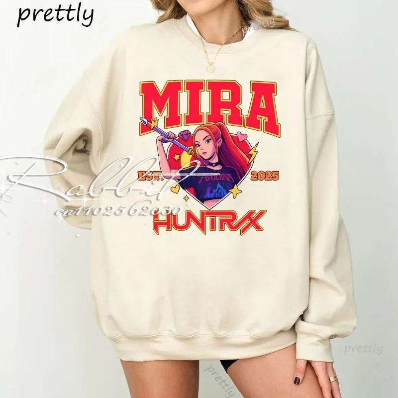 2025/26 الخريف/الشتاءNewFashionable MatchingKpopDevil Hunter الكبار والأطفال الوالدين والطفل قميص طويل الأكمام ضروري للارتداء