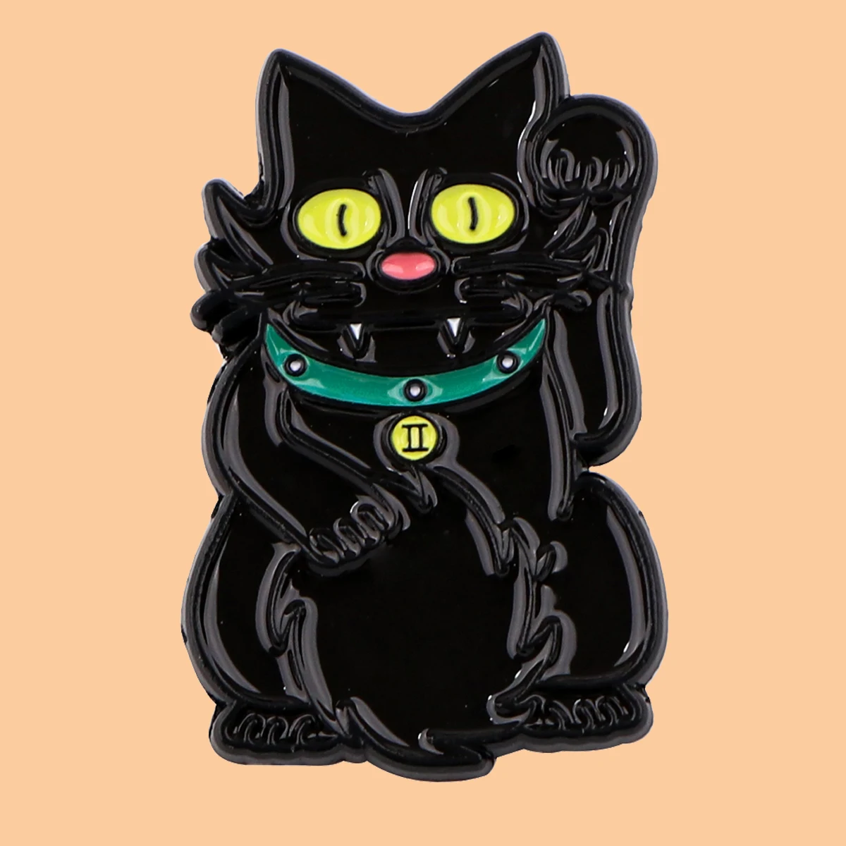 Cute Black Money Cat Enamel Pins Lapel Pins Badge On Backpack Costume Accessories Jewelry Fashion For Friends Gifts