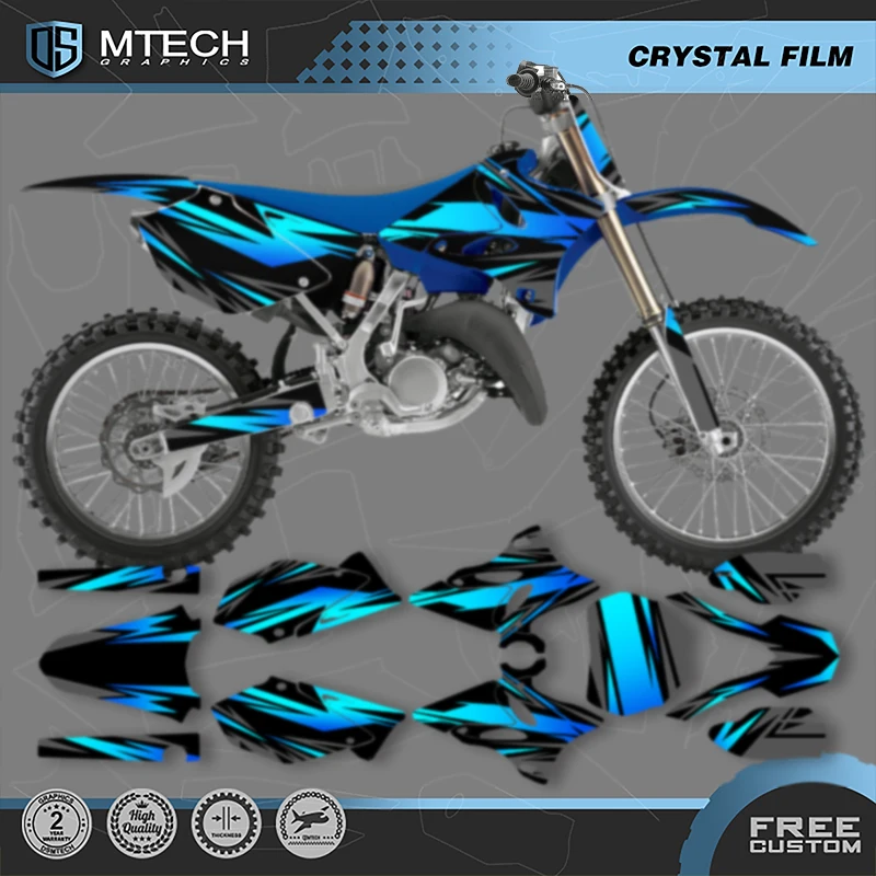 

DSMTECH индивидуальный мотоциклетный графический фон для YAMAHA YZ125 250 2002 2003 2004 2005 2006 2007-14, наклейки, наборы наклеек 022