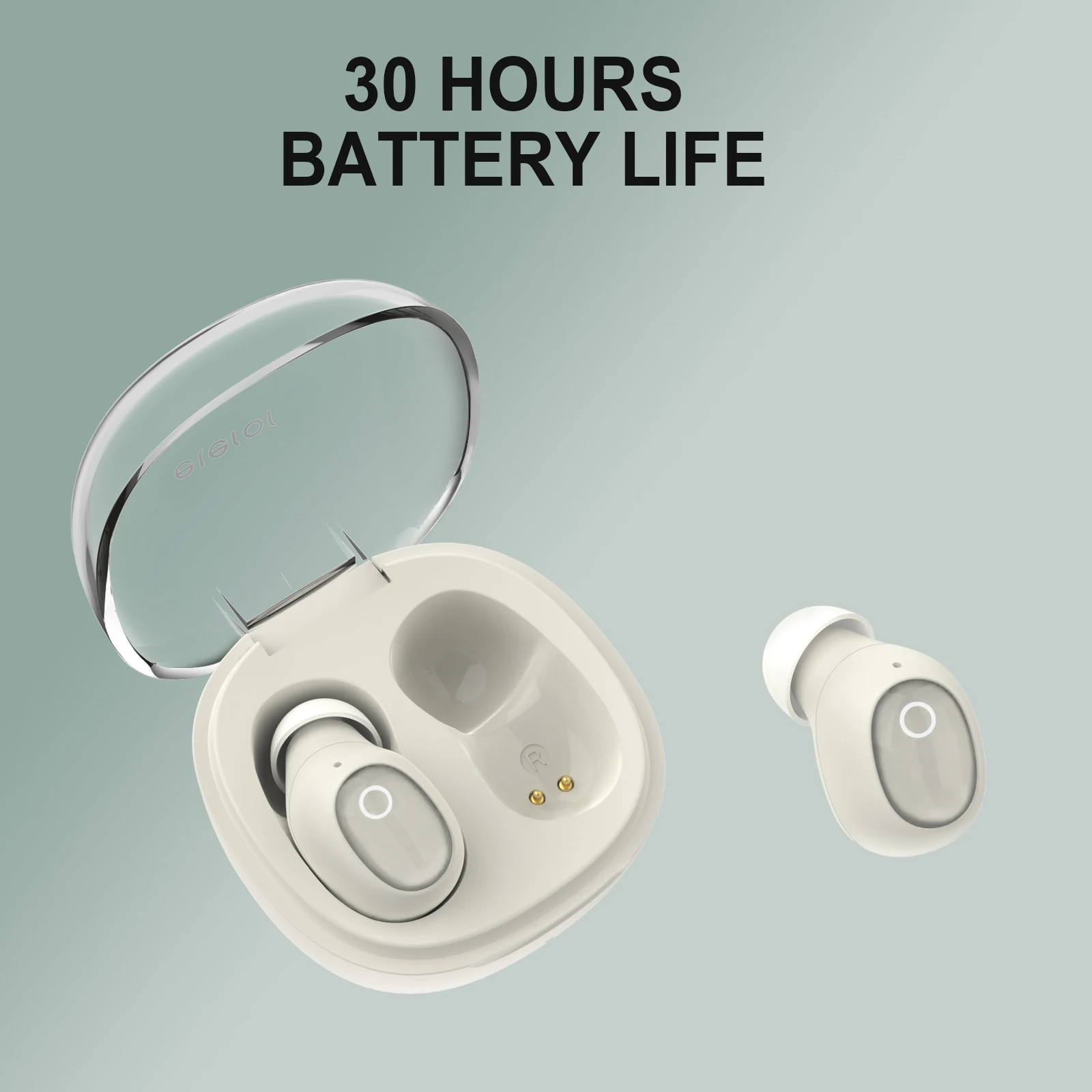 لايرر-سماعات بلوتوث لاسلكية ، سماعات أذن صغيرة للأذن الصغيرة القناة ، النساء والرجال ، براعم الأذن الكريستال ، T1