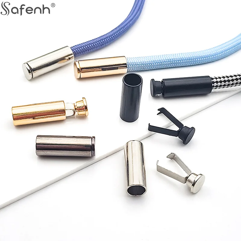 10*Sweatshirt Hood Drawstring Button Buckles For Clothing Cord Locks Hat Tail Clips Buttons Sweater Cord Tail Buckles Sewing Acc