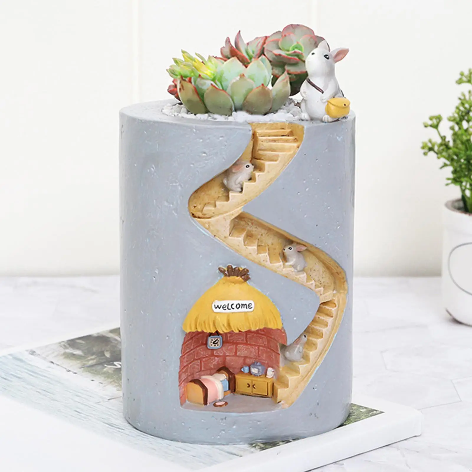 

Растения Цветочные Горшки Декор Смола Настольный Орнамент Кашпо для Стола