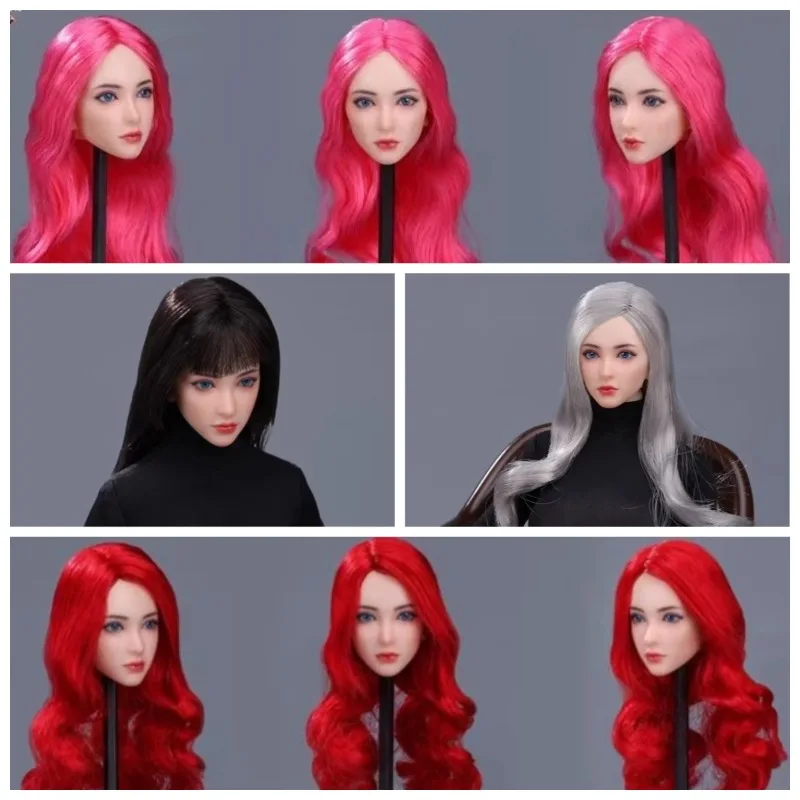 

BM003 Pre-sale 1/6 Scale Beautiful Asian Female Soldier Movable Eyes Head Sculpt Fit 12'' Action Figure Body Decor