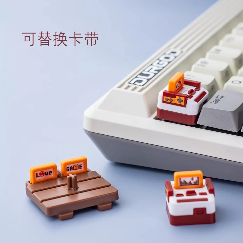 

Колпачки для клавиш в стиле игровой консоли, 3D индивидуальные креативные игровые колпачки для клавиш из АБС-пластика для механической клавиатуры, игровые аксессуары