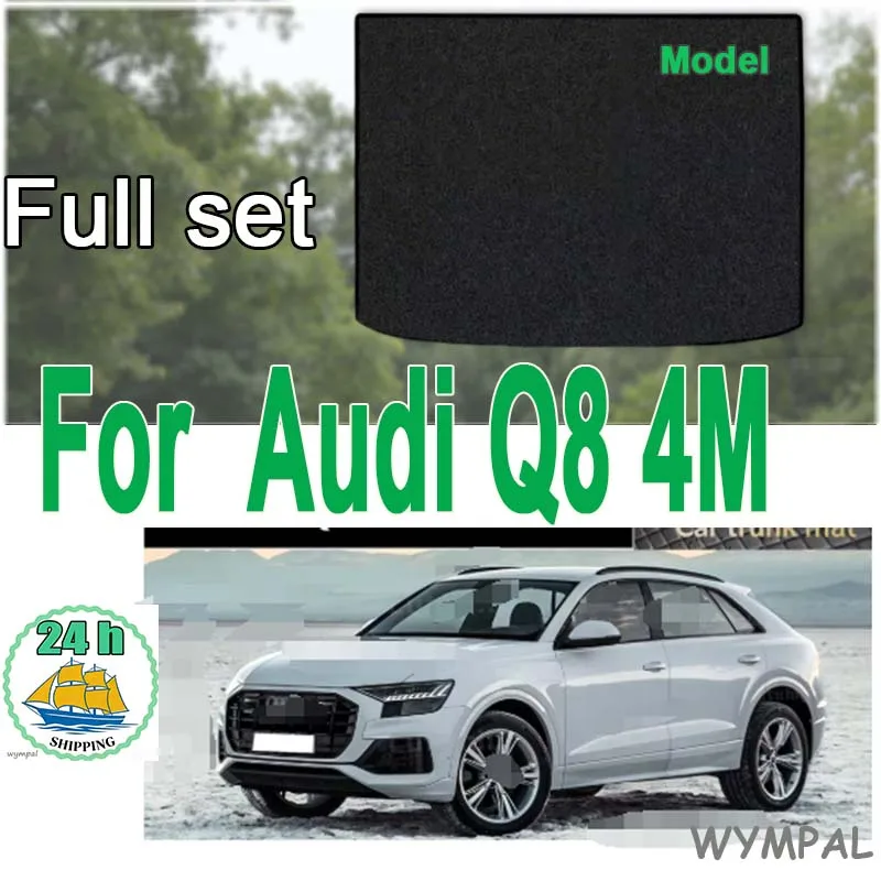 

Velour matsTrunk Mat For Audi Q8 4M 2019-2024 Boot Cargo Liner Tray Trunk Tray Pad Accessories
