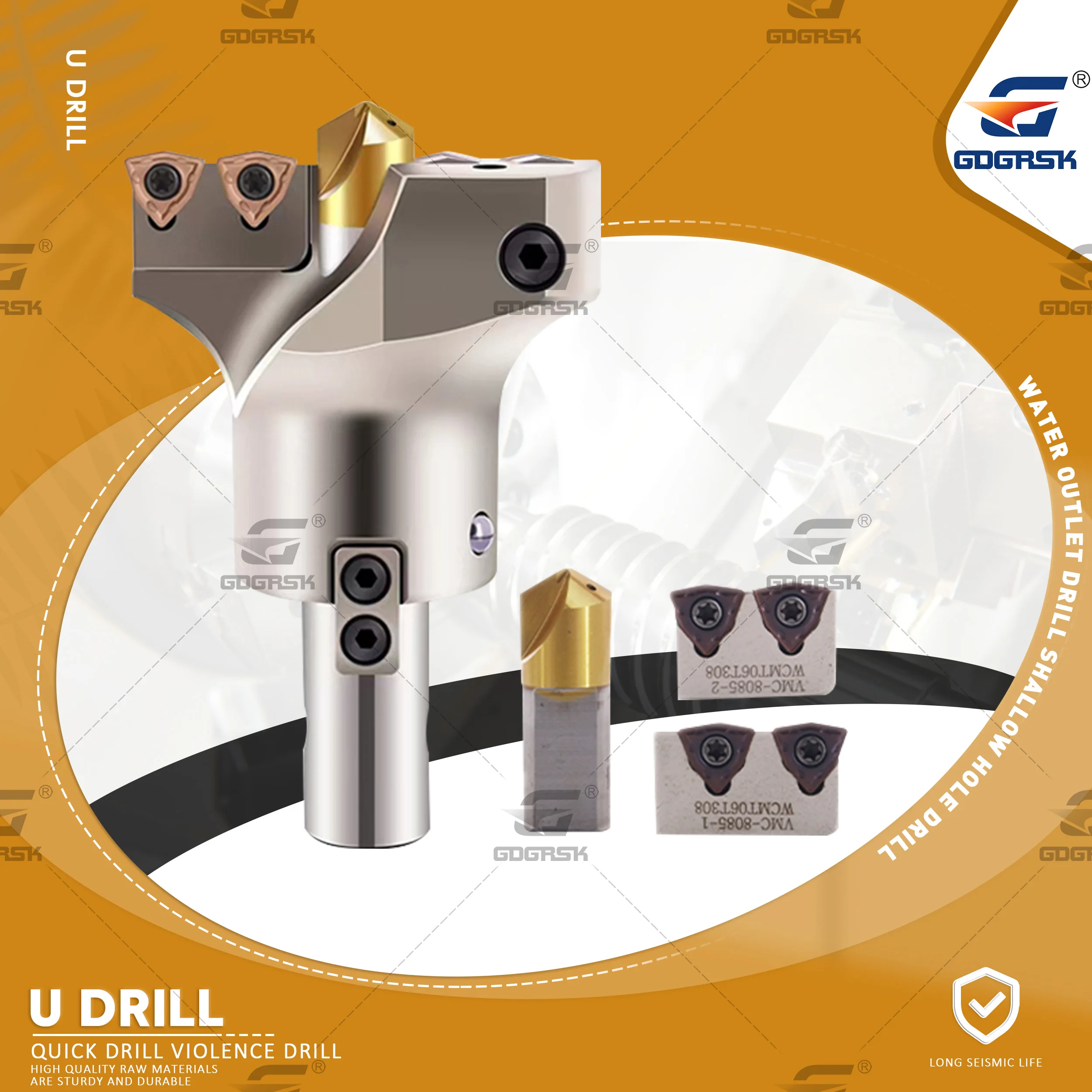 Vmd-grande Diâmetro Indexável Broca Cnc Torno Broca Ferramenta para wc e Inserção Posicionador Grande Perfuração 45200 mm