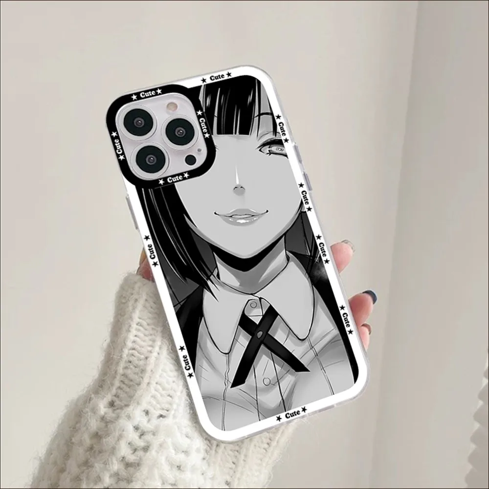 Anime Kakegurui Jabami Yumeko Phone Case For iPhone 11 12 13 14 Mini Pro Max XR X XS TPU Clear Case For 8 7 6 Plus SE 2020