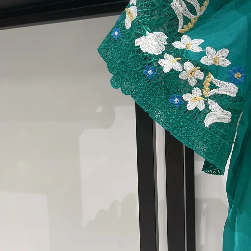 2025 가을 캔트 페ople 빈티지 셔츠 레이스 퍼프 소매 여성 캐주얼 탑