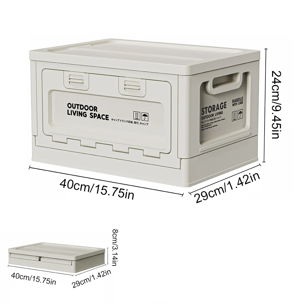 صندوق تخزين للتخييم سعة 27 لتر، لوح تقطيع خارجي بسعة كبيرة، صندوق تخزين للسفر خفيف الوزن للسياح في الهواء الطلق