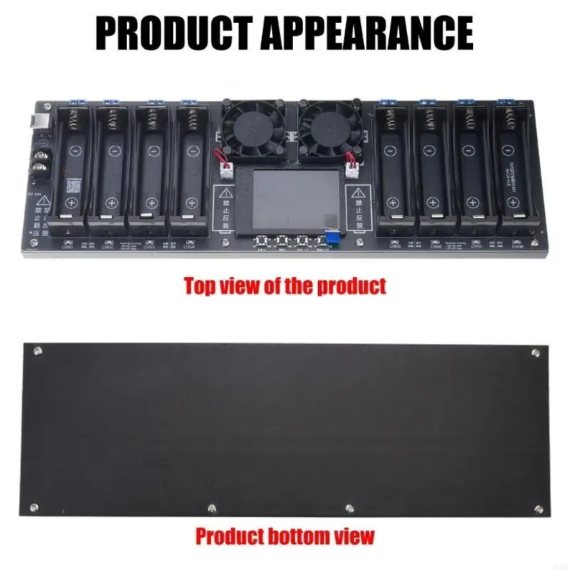 

8 Channel Auto Charges Discharge Internal Resistance Analyzers for 18650 Batteries with Heat Dissipation and Protections A0KF