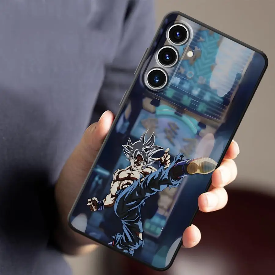Dragon Ball Moda Goku Preto Macio Capa de Telefone para Samsung Galaxy A26 A72 A36 A23 A53 A25 A71 A51 A73 A35 A22 A52 A24 A55