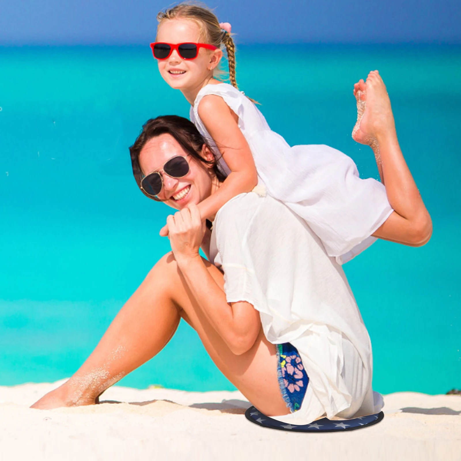 

Beach Rotating Seat Cushion Portable Collapsible Stool Pad for Outdoor Camping Lightweight Comfortable Seat Pad Ideal for Travel