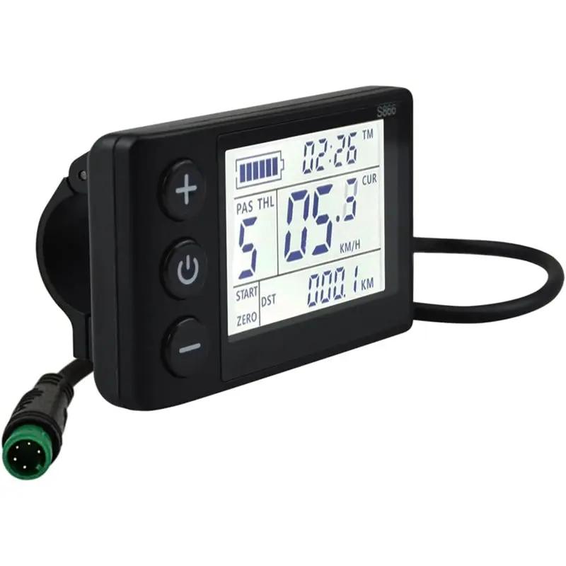

ABVE-For Electric Bicycle LCD Display Meter S866, 24V 36V 48V Ebike Display Control Panel For Bike Modification