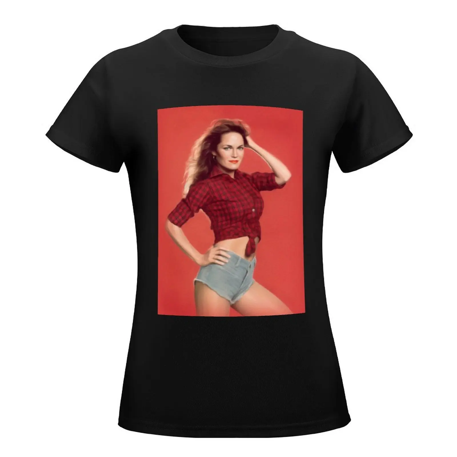 Catherine Bach, Actress T-Shirt female anime clothes oversized Women t-shirts