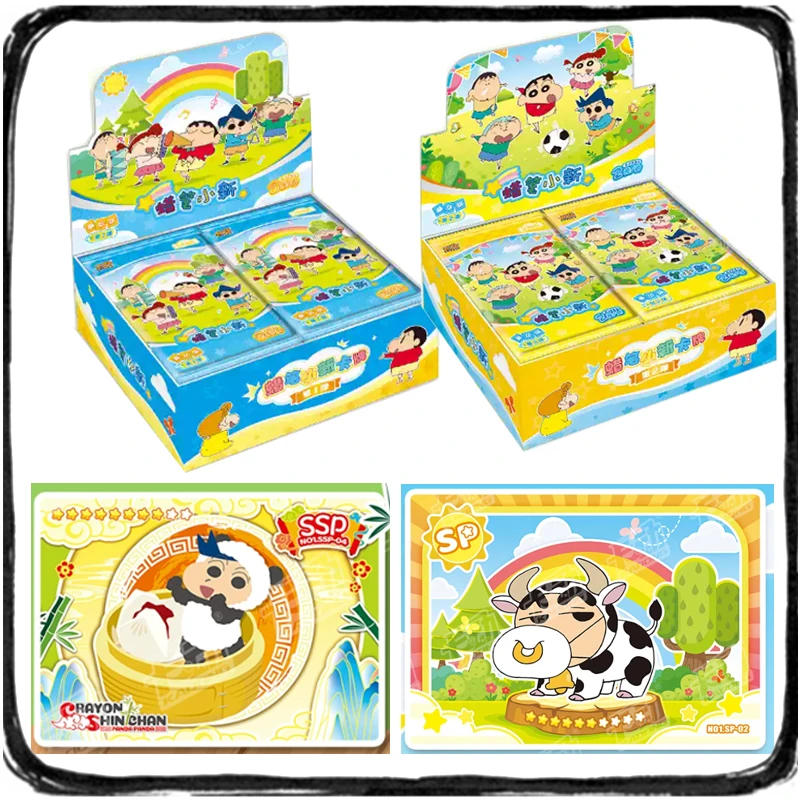 

Original Box Crayon Shin-chan Card First Andsecond Bullet Deluxe Panda Series Hollow Commemorative Card Children's Gift Toys
