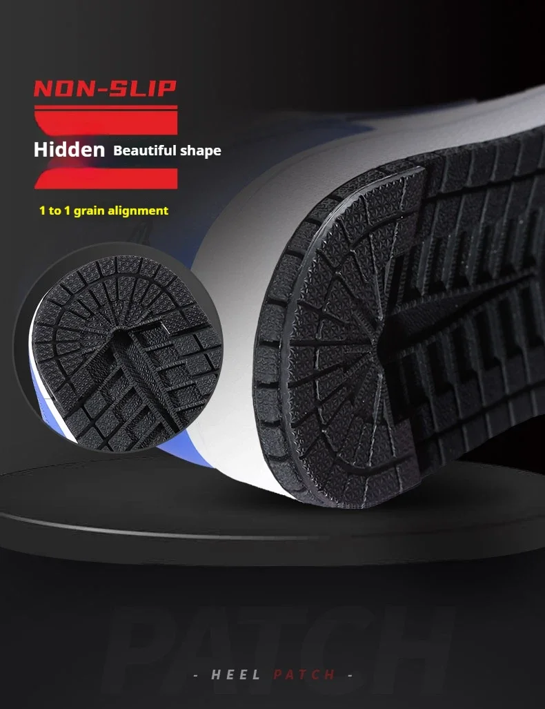AJ1 Schuhsohlen-Reparaturzuschuss Rutschfeste, verschleißfeste, selbstklebende, dicke Schuhaufkleber, Fersenaufkleber für Sportschuhe, 2 Stück/4 Stück – Detail 4