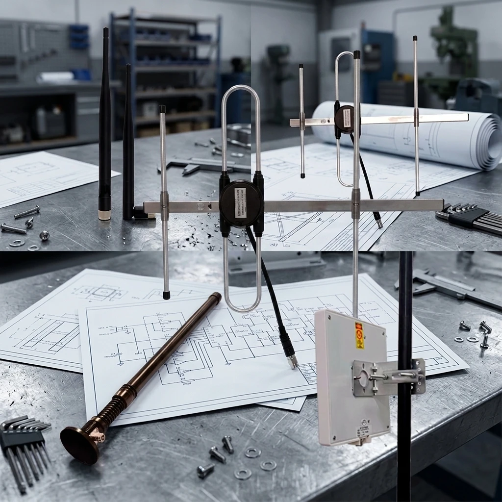 Premium High Gain Customizable Frequency & Polarization RPSMA Antenna for Wireless RF Module Communication Device