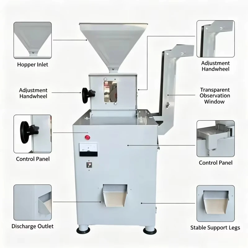 Cocoa Bean Winnowing Shelling Machine Automatic Cocoa Bean Huller for Cocoa Processing Factory