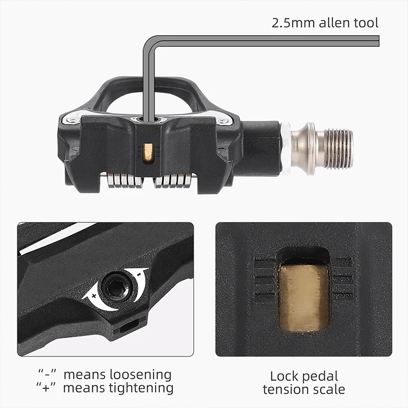 WEST BIKING Bicycle Self-locking Pedal Professional SPD Road Bike Pedals Anti-slip Bike Nylon Pedals With Shimano Locking Cleats